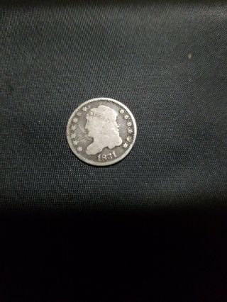 1831 Capped Bust Half Dime 5 Cents - Old Coin.