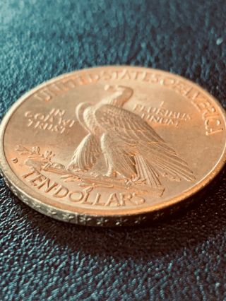 1910 D US Indian Head Gold Eagle $10 Ten Dollar 4