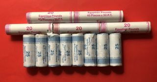 Egypt - Unc 13 Rolls (1 Pound &50 Piastres).  Good Opportunity.