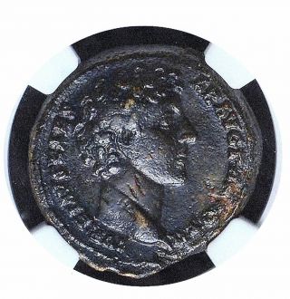 Marcus Aurelius,  As Caesar - Ae As 26mm - Ad 145 Ngc Xf 4/5 3/5 First - Rate Coin