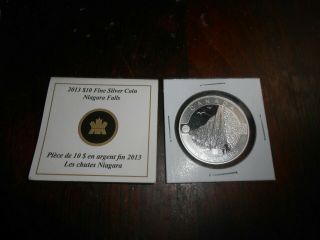 Canada 2013 10 Dollars Fine Silver Coin Niagara Falls 1/2 Oz Silver Coin