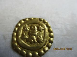 Bracteate Brakteat Medieval Gold From Swiss Switzerland.  Basel Jul19