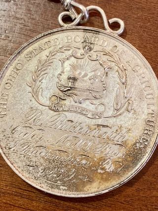 The ohio state board of agriculture 1872 award medal for Cider mill and press 5