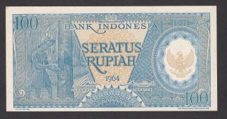 Indonesia - 100 Rupiah 1964 - Aunc