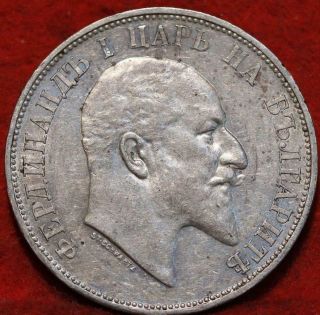 1910 Bulgaria 2 Leva Silver Foreign Coin