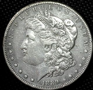1889 Cc Morgan Silver Dollar,  Scarce Key Date Carson City $1 Coin Only 350,  000