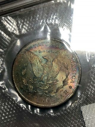 1878 - CC GSA Soft Pack Morgan Dollar $1 PCGS MS62 - Rainbow Toning - VAM 11 8
