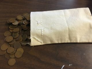 Bag Of 1920’s Wheat Pennies Us Lincoln Cents Penny In U.  S.  Bag