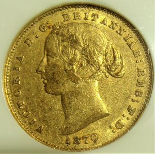 Australia: Victoria Gold Sovereign 1870 - Sydney Au53 Ngc.