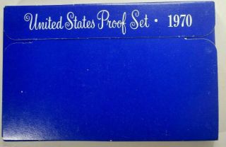1970 - S Us Proof Set 5 Coins Silver 19cua0902 Only $2 For