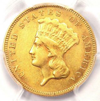 1878 Three Dollar Indian Gold Coin $3 - Certified Pcgs Xf Details - Rare