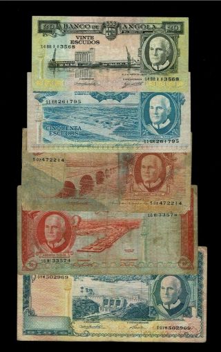 10 Angola Complete 1962 Issue P92 - 96