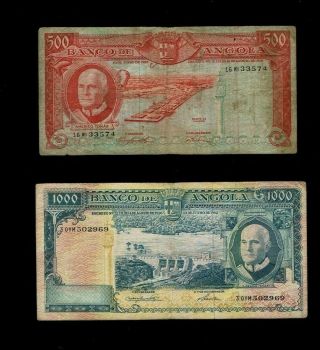 10 Angola complete 1962 issue P92 - 96 4