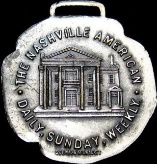 Circa 1910 Tennessee Good Luck Swastika Token The Nashville American Newspaper 2