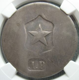 1859 Chile COPIAPO  1.  P  Silver 1 peso NGC AU - 58 2