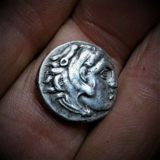 Macedonian Kingdom Alexander Iii 336 - 323 Bc.  Ar Drachm Lampsakos
