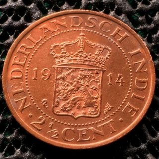Netherlands Indies 1914 2 1/2 Cents Km316