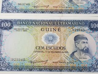 Portuguese Guinea 1971 100 Escudos Bank Notes 45a