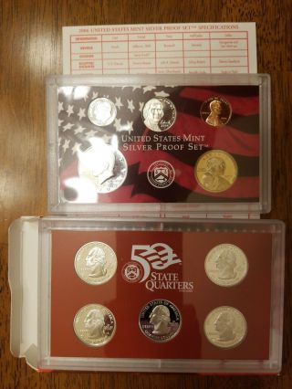 2006 - S United States Silver Proof Set W/ Box &