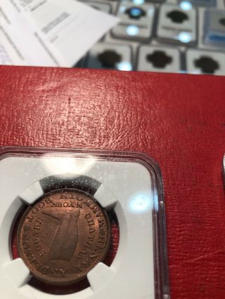 L - 107 HTT Hard Times Token Mostly Red— NGC 65RB ONE OF FINEST KNOWN 3