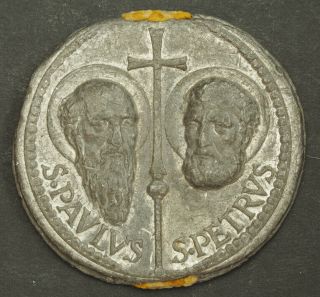 1939,  Vatican,  Pope Pius Xii.  Large Papal Lead Bulla (official Papal Seal).  Xf,