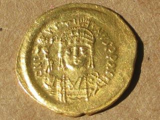 Byzantine Empire Justin Ii Gold 1 Solidus Coin 567 - 578 A.  D.  S 376
