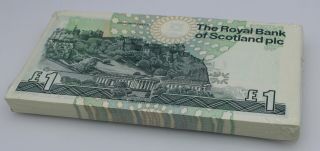 Royal Bank Of Scotland 1 Pound (1996) Consecutive Pack Of 100 Uncirculated P - 351