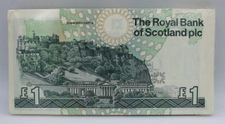 Royal Bank of Scotland 1 Pound (1996) Consecutive Pack of 100 Uncirculated P - 351 2