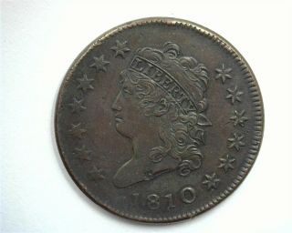 1810 Classic Head Large Cent Nearly Uncirculated Scarce