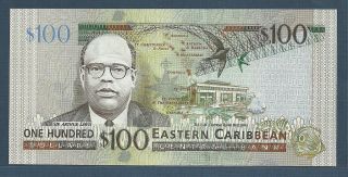 East Caribbean States 100 Dollars,  2003,  Antigua,  P 46a,  Unc