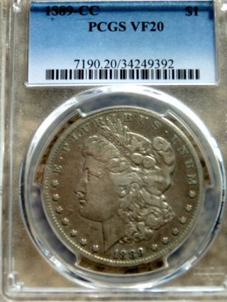 1889cc Vf20 Pcgs Morgan Silver Dollar
