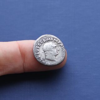 Imperial Roman Silver Coin Denarius Of Vitellius C 69 Ad
