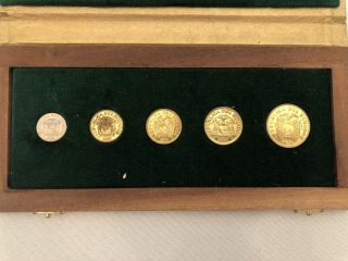 Ecuador 1927 - 1977 Brass Set Of 5 Patterns Minted By Monnaies De Paris