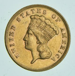 1874 $3.  00 Indian Princess Head Gold Coin 4894