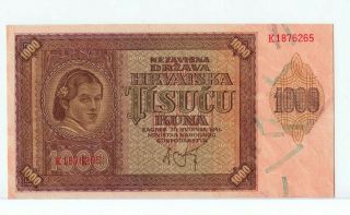 Croatia 1000 Kuna 1941 Unc