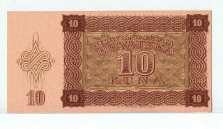 Croatia 10 Kuna 1941 AU 2