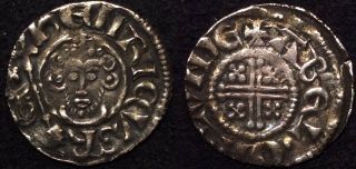 King John (1199 - 1216) Ar Silver Short Cross Penny London.  Abel Vf 1204 - 1209