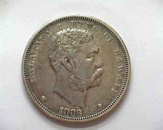Hawaii 1883 Silver Dollar Choice About Uncirculated Scarce