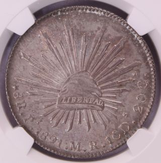 Mexico 1891 Potosi Pi Mr Silver 8 Reales Ms 65 Ngc Gem 023e