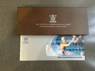 2002 Commonwealth Games Piedfort £2 Two Pound Silver Proof 4 Coin Set Box