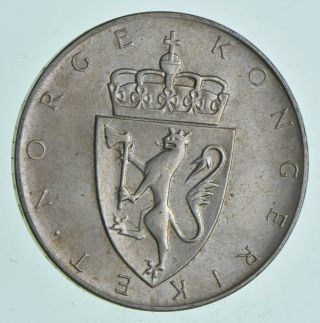 Silver - World Coin - 1964 Norway 10 Kroner - World Silver Coin 19.  9 Grams 080