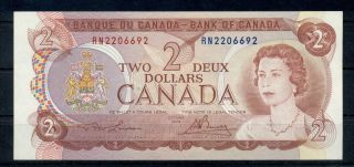 CANADA 2 DOLLARS 1974 UNC BANKNOTE PICK 86A QUEEN ELIZABETH II 2