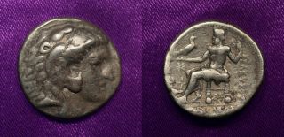 Seleucid Kingdom Seleucus I Ar Tetradrachm Ecbatana 295 - 281 Bc Zeus On Throne Rx