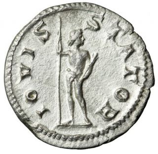 Silver Denarius Roman Coin " Jupiter " Gordian Iii Certified