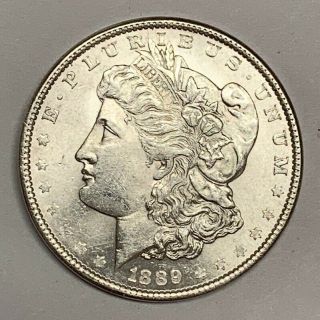 1889 Philadelphia Morgan Silver Dollar Slider Uncirculated B