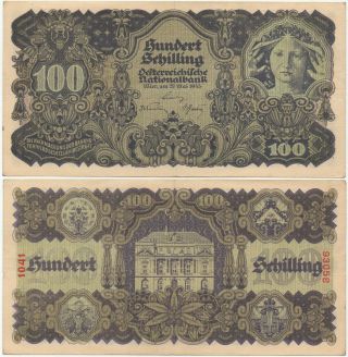 Austria 100 Shillings 29/05/1945 P 118 Exc / Xf