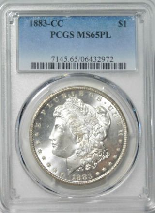 1883 - Cc Morgan Dollar Pcgs Ms 65 Pl