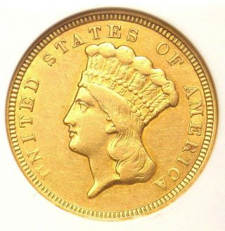 1856 Three Dollar Indian Gold Coin $3 - Certified Anacs Xf Details