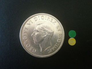 Unc 1937 King George Vi Canada Silver Dollar