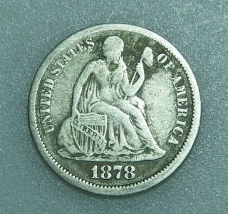 1878 Usa One Dime Coin